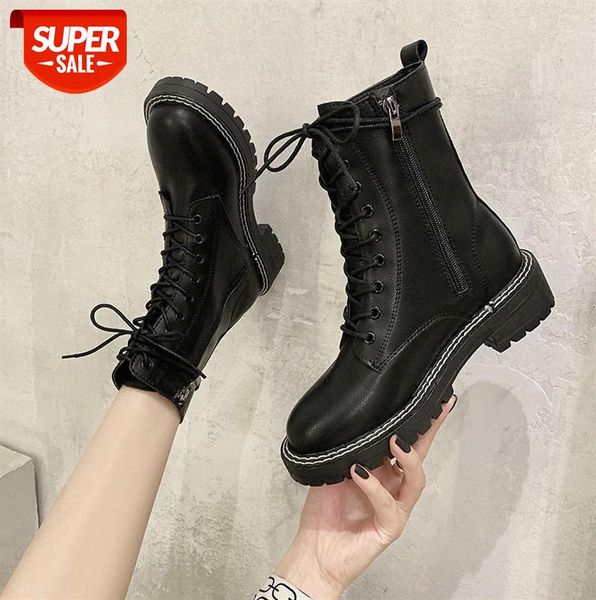 women's thick-soled large size martin boots british style short single couple with the same 43 #x55v, Black
women's thick-soled large size martin boots british style short single couple with the same 43 #x55v, Black