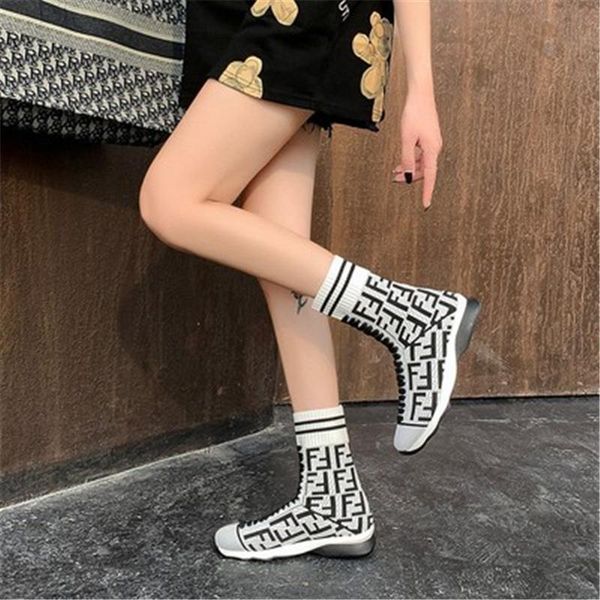 boots 2021 fashion socks flat ietters stovepipe high elastic breathable sports women's shoes, Black
boots 2021 fashion socks flat ietters stovepipe high elastic breathable sports women's shoes, Black