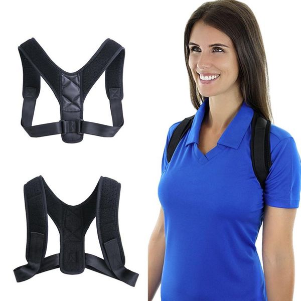 brace support belt adjustable back posture corrector clavicle spine shoulder lumbar de postura vip drop, Black;blue
brace support belt adjustable back posture corrector clavicle spine shoulder lumbar de postura vip drop, Black;blue