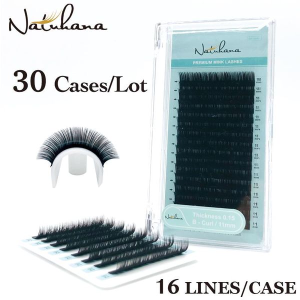 false eyelashes natuhana wholesale 30cases/lot 16rows natural mink single eyelash extension premium individual fake eye lashes
false eyelashes natuhana wholesale 30cases/lot 16rows natural mink single eyelash extension premium individual fake eye lashes