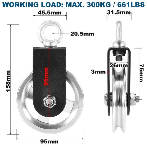 silent cable pulley 360 degree detachable rotation traction wheel system diy attachment for home gym lifting accessories
silent cable pulley 360 degree detachable rotation traction wheel system diy attachment for home gym lifting accessories