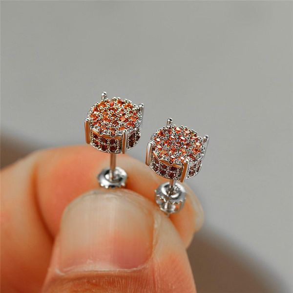 stud luxury female crystal orange red stone earrings vintage silver color wedding for women cute screw small, Golden;silver
stud luxury female crystal orange red stone earrings vintage silver color wedding for women cute screw small, Golden;silver