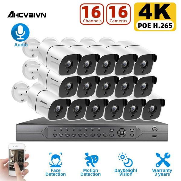 poe cctv camera security system kit 4k 16ch h.265 nvr outdoor video surveillance cameras ip set xmeye wireless kits
poe cctv camera security system kit 4k 16ch h.265 nvr outdoor video surveillance cameras ip set xmeye wireless kits