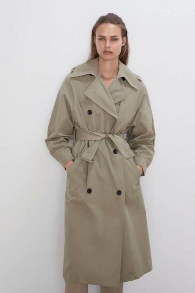 women's trench coats 1, Tan;black