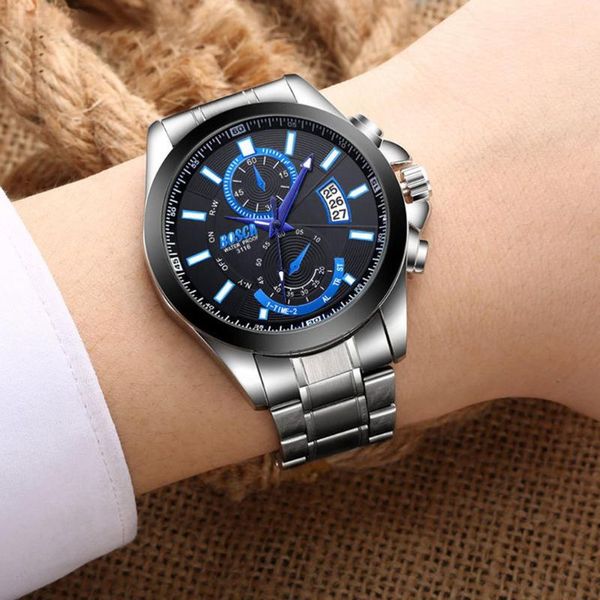 wristwatches men's steel belt calendar sports waterproof large dial luminous watch quartz hands, Slivery;brown
wristwatches men's steel belt calendar sports waterproof large dial luminous watch quartz hands, Slivery;brown