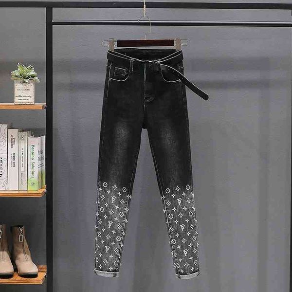 women's jeans for new spring autumn beading sequins embroidery ultra long denim trousers slim hip pencil 5hj1, Blue
women's jeans for new spring autumn beading sequins embroidery ultra long denim trousers slim hip pencil 5hj1, Blue