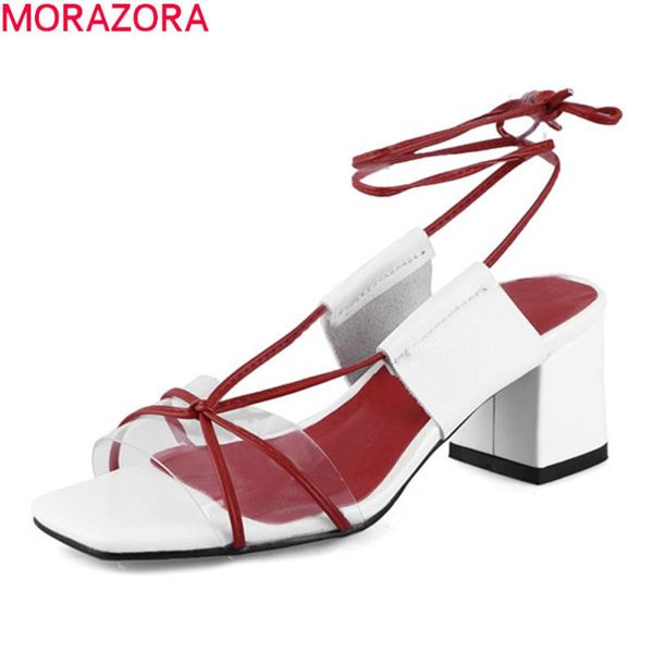 dress shoes morazora 2021 summer fashion women sandals genuine leather ankle strap ladies thick high heels square toe party, Black
dress shoes morazora 2021 summer fashion women sandals genuine leather ankle strap ladies thick high heels square toe party, Black