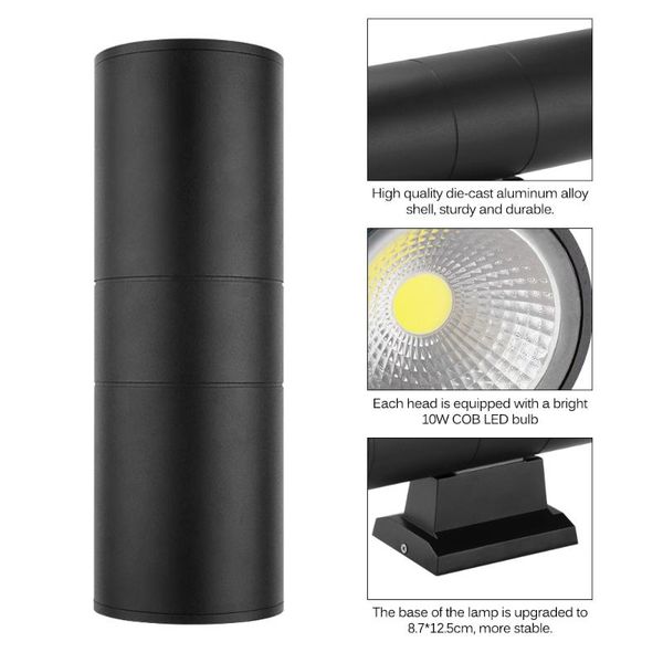 led wall lamp up and down cylinder sconce outdoor waterproof light for corridor garden warm/cold white ac85-265v lamps
led wall lamp up and down cylinder sconce outdoor waterproof light for corridor garden warm/cold white ac85-265v lamps