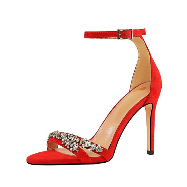 dress shoes red sandals summer 2021 women 11cm super high heels crystal thin ladies party ankle strap open toe, Black
dress shoes red sandals summer 2021 women 11cm super high heels crystal thin ladies party ankle strap open toe, Black