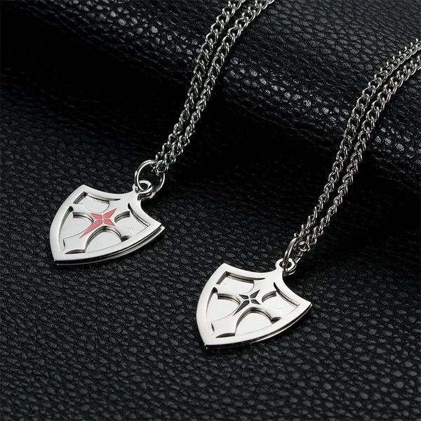 pendant necklaces mens shield cross christian double simple stainless steel chains necklace fashion hip hop wholesale, Silver
pendant necklaces mens shield cross christian double simple stainless steel chains necklace fashion hip hop wholesale, Silver