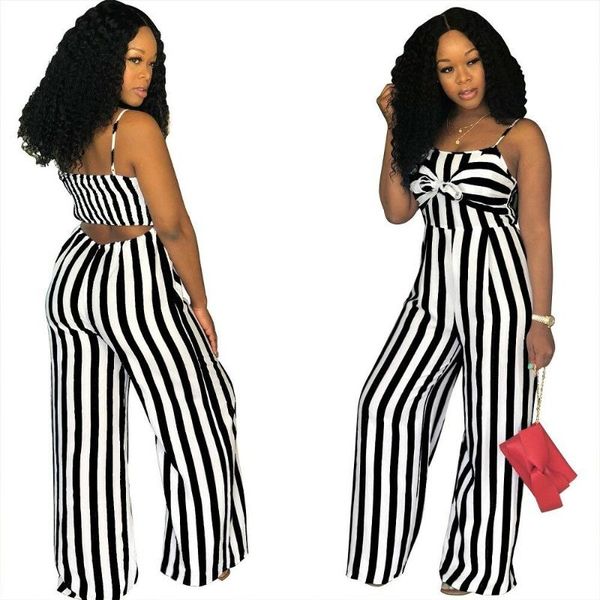 women's jumpsuits & rompers women jumpsuit strap stripe sleeveless summer romper ladies evening party clubwear femme casual outfit over, Black;white
women's jumpsuits & rompers women jumpsuit strap stripe sleeveless summer romper ladies evening party clubwear femme casual outfit over, Black;white