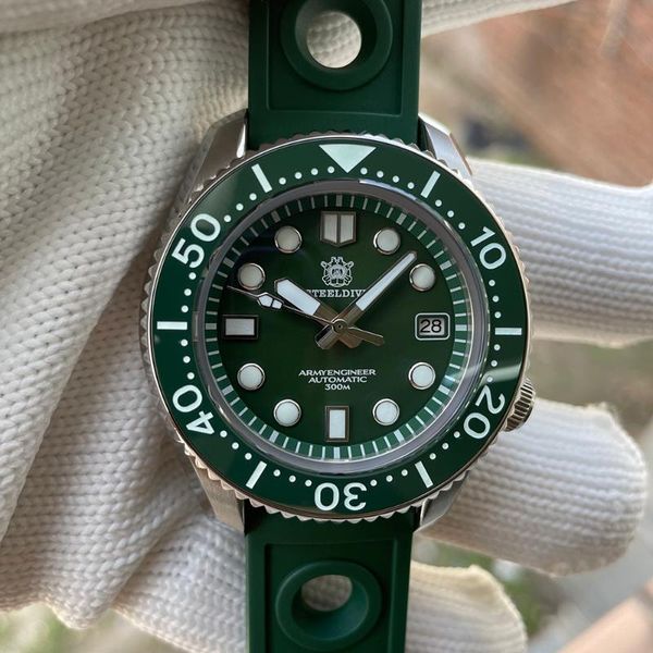 wristwatches sd1968 steeldive 30atm 300 meters water resistant diving watches luminous automatic diver 316l stainless steel case, Slivery;brown
wristwatches sd1968 steeldive 30atm 300 meters water resistant diving watches luminous automatic diver 316l stainless steel case, Slivery;brown