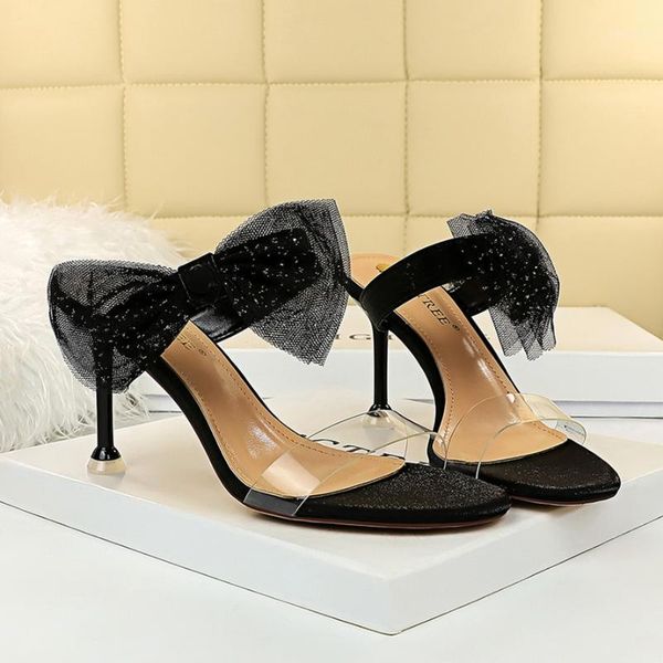 slippers korean version of the elegant women's summer thin heeled high-heeled open toe with lace bow female sandals and1, Black
slippers korean version of the elegant women's summer thin heeled high-heeled open toe with lace bow female sandals and1, Black