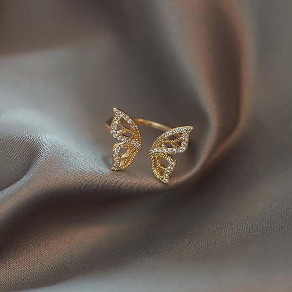 wedding rings fashion animal butterfly ring with gold plated opening adjustable elegant lady charm jewelry birthday delicate gift, Slivery;golden
wedding rings fashion animal butterfly ring with gold plated opening adjustable elegant lady charm jewelry birthday delicate gift, Slivery;golden