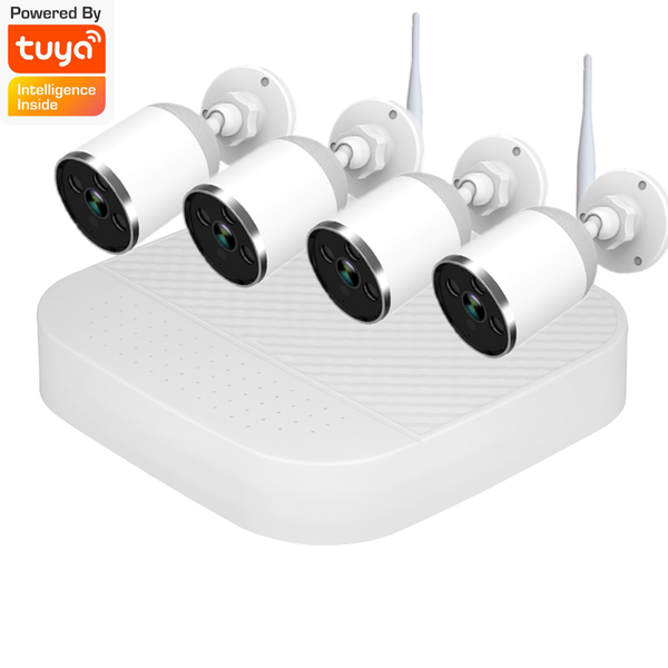 wireless camera kits wifi tuya h.265 smart 4 /8 channel network video recorder kit with 4pcs support google home app
wireless camera kits wifi tuya h.265 smart 4 /8 channel network video recorder kit with 4pcs support google home app