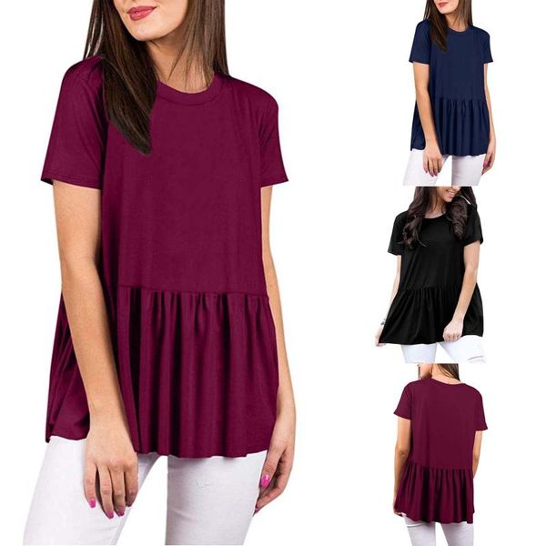 women's t-shirt solid blouse casual short sleeve o-neck all-match shirt kawaii blusas mujer de moda female summer, White
women's t-shirt solid blouse casual short sleeve o-neck all-match shirt kawaii blusas mujer de moda female summer, White