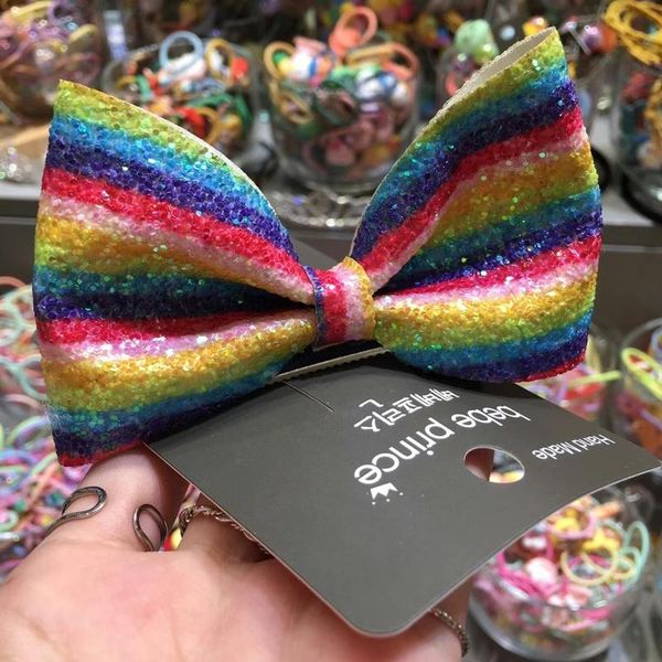 hair accessories dollygirl hairpin bow clips for girl a beautiful korean dongdaemun product prince with the same gradient rainbow, Slivery;white
hair accessories dollygirl hairpin bow clips for girl a beautiful korean dongdaemun product prince with the same gradient rainbow, Slivery;white