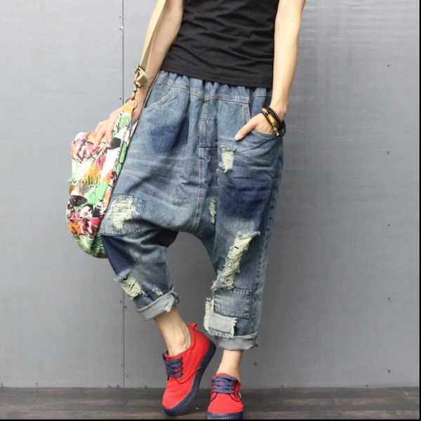 womens pant spring casual blue pleated patchwork elastic hole mid waist loose fashion full length harem pants women oa723, Black;white
womens pant spring casual blue pleated patchwork elastic hole mid waist loose fashion full length harem pants women oa723, Black;white