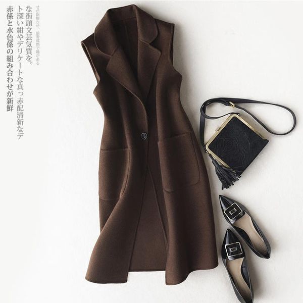 women's vests kmetram women's vest 100% wool coat female jacket woman spring 2021 streetwear long trench coats chaqueta mujer my272, Black;white
women's vests kmetram women's vest 100% wool coat female jacket woman spring 2021 streetwear long trench coats chaqueta mujer my272, Black;white