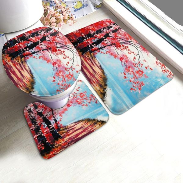 beautiful red autumn artistic work paintings bathroom antiskid padthree piece floor mat set bath mats
beautiful red autumn artistic work paintings bathroom antiskid padthree piece floor mat set bath mats