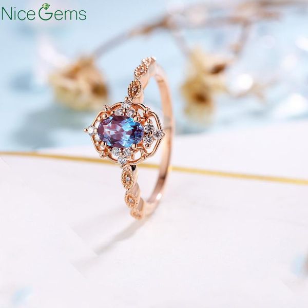 cluster rings nicegems solid18k rose gold vintage alexandrite engagement ring with moissanit accent oval cut bridal art deco, Golden;silver
cluster rings nicegems solid18k rose gold vintage alexandrite engagement ring with moissanit accent oval cut bridal art deco, Golden;silver