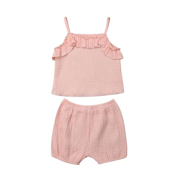 clothing sets toddler kids girls summer baby sleeveless sling vest 2pcs children cotton linen clothes suits shorts, White
clothing sets toddler kids girls summer baby sleeveless sling vest 2pcs children cotton linen clothes suits shorts, White