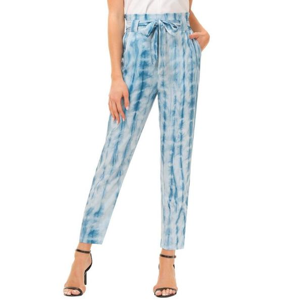 women's pants & capris kate kasin women high waist tie-dyed pencil with belt casual elastic trousers front pockets, Black;white
women's pants & capris kate kasin women high waist tie-dyed pencil with belt casual elastic trousers front pockets, Black;white
