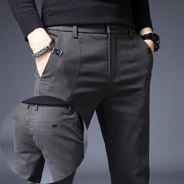 men's pants 2021 slim casual full length fashion business stretch trousers male brand black blue pantalones
men's pants 2021 slim casual full length fashion business stretch trousers male brand black blue pantalones