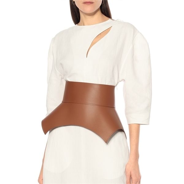 fashion arc design style waist seal waist corset type cowhide wide waist seal leather coat sheepskin wide belt 220210, Black;brown
fashion arc design style waist seal waist corset type cowhide wide waist seal leather coat sheepskin wide belt 220210, Black;brown