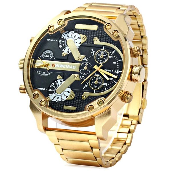 wristwatches big watch luxury fashion sports men quartz military two time gold stainless steel strap date men's clock relogio masculino, Slivery;brown
wristwatches big watch luxury fashion sports men quartz military two time gold stainless steel strap date men's clock relogio masculino, Slivery;brown