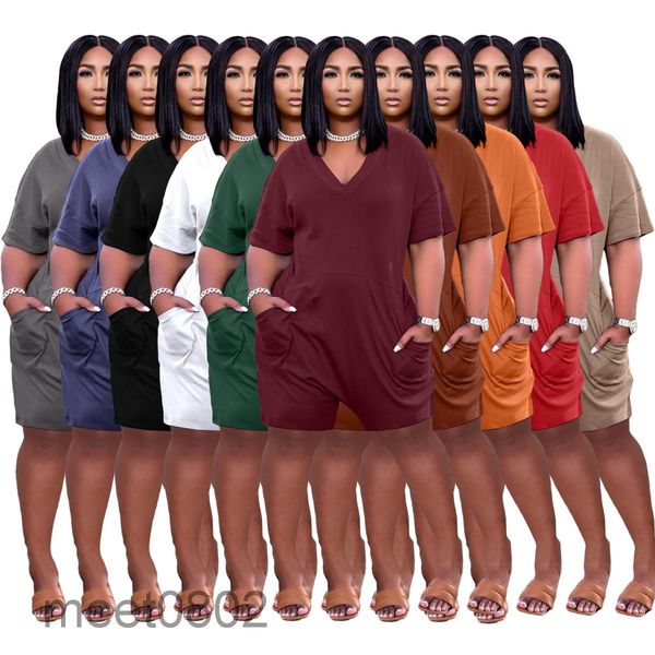 women's jumpsuits & 10 colors selling 2021 new jumpsuit designer v-neck solid fashion casual street wear loose short sleeve po, Black;white
women's jumpsuits & 10 colors selling 2021 new jumpsuit designer v-neck solid fashion casual street wear loose short sleeve po, Black;white