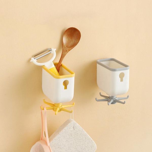 hooks & rails self adhesive multi-purpose wall mounted bathroom organizer holder key rack sundries storage box 360 degree rotated
hooks & rails self adhesive multi-purpose wall mounted bathroom organizer holder key rack sundries storage box 360 degree rotated