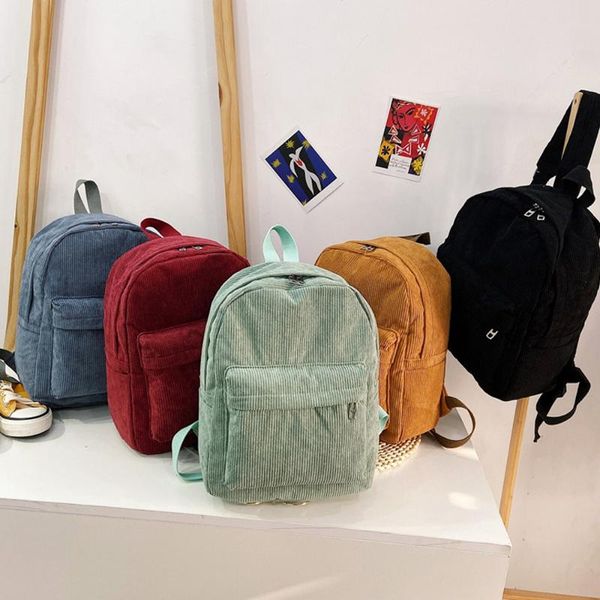 backpack corduroy fashion women shoulder bag pure color teenager girl school bags female bagpack
backpack corduroy fashion women shoulder bag pure color teenager girl school bags female bagpack