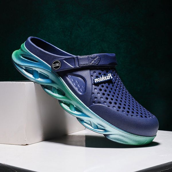 men womens trainers sport size cross-border summer slippers thick-soled beach shoes couple hole shoe outdoor baotou sandals code:25ll-7790, Black
men womens trainers sport size cross-border summer slippers thick-soled beach shoes couple hole shoe outdoor baotou sandals code:25ll-7790, Black
