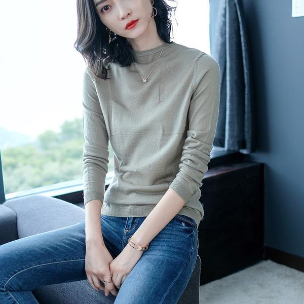 women's sweaters women 50% wool sweater 2021 autumn spring half turtleneck long sleeve knitted pullovers lady soft cashmere, White;black
women's sweaters women 50% wool sweater 2021 autumn spring half turtleneck long sleeve knitted pullovers lady soft cashmere, White;black