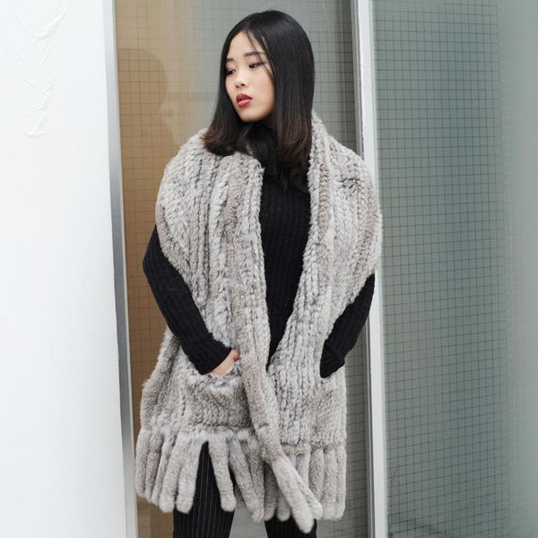 scarves cx-b-01a genuine natural color fur fringed shawl and stole for women, Blue;gray
scarves cx-b-01a genuine natural color fur fringed shawl and stole for women, Blue;gray