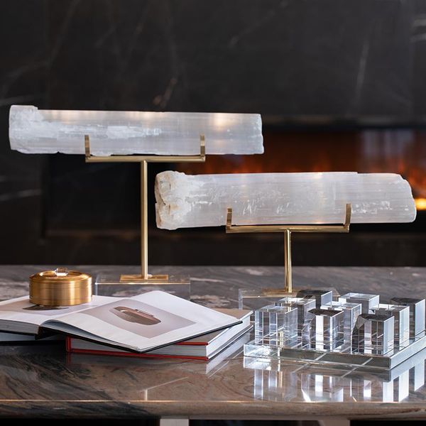 decorative objects & figurines luxury deskabstract natural plaster with metal bracket decor home crystal crafts room office wedding gift
decorative objects & figurines luxury deskabstract natural plaster with metal bracket decor home crystal crafts room office wedding gift