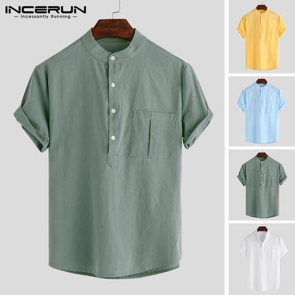 men's casual shirts fashion men shirt dress male clothing cotton hawaiian short sleeve crew neck loose chest pockets hombre camisa1, White;black 
men's casual shirts fashion men shirt dress male clothing cotton hawaiian short sleeve crew neck loose chest pockets hombre camisa1, White;black