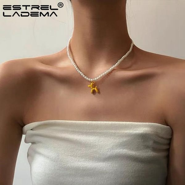 chains korean cartoon balloon dog pearl beaded choker necklace for women colorful animal zircon gummy bear charms y2k jewelry, Silver
chains korean cartoon balloon dog pearl beaded choker necklace for women colorful animal zircon gummy bear charms y2k jewelry, Silver