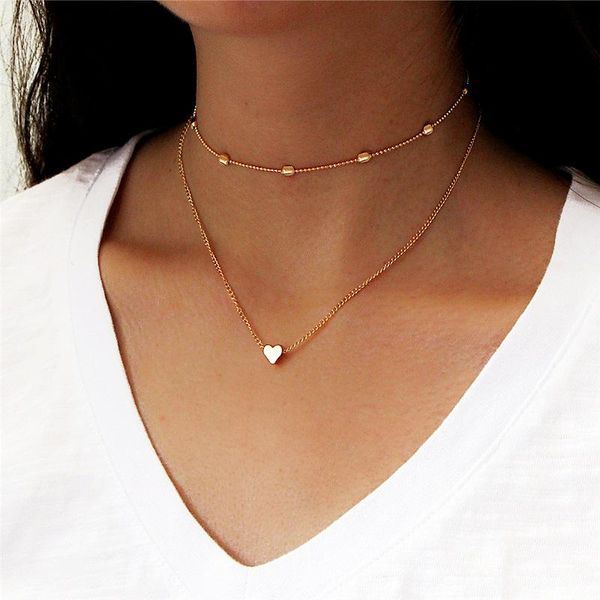 korean statement simple cute heart pendants double layer chokers necklaces for women accessories fashion body jewelry, Golden;silver
korean statement simple cute heart pendants double layer chokers necklaces for women accessories fashion body jewelry, Golden;silver