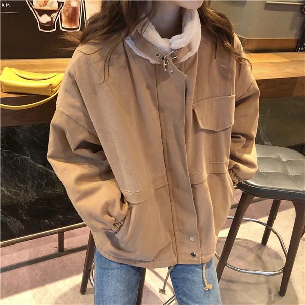 fur coat women sweet loose oversize wool jackets coats female button korean safari style design outwear 2021 autumn clothing women's, Black;brown
fur coat women sweet loose oversize wool jackets coats female button korean safari style design outwear 2021 autumn clothing women's, Black;brown