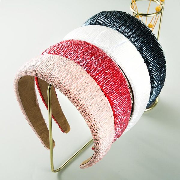 hair accessories pink black blue red white beaded 4cm hairbands for women 2021 fashion wide headbands shinny designer head bands
hair accessories pink black blue red white beaded 4cm hairbands for women 2021 fashion wide headbands shinny designer head bands