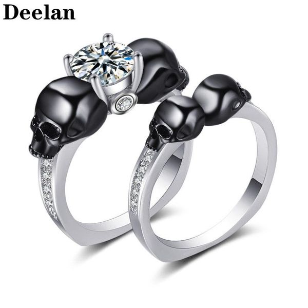 cluster rings deelan couple set for women white zircon engagement jewelry womens vintage black skull ring wedding jewellery accessories, Golden;silver
cluster rings deelan couple set for women white zircon engagement jewelry womens vintage black skull ring wedding jewellery accessories, Golden;silver