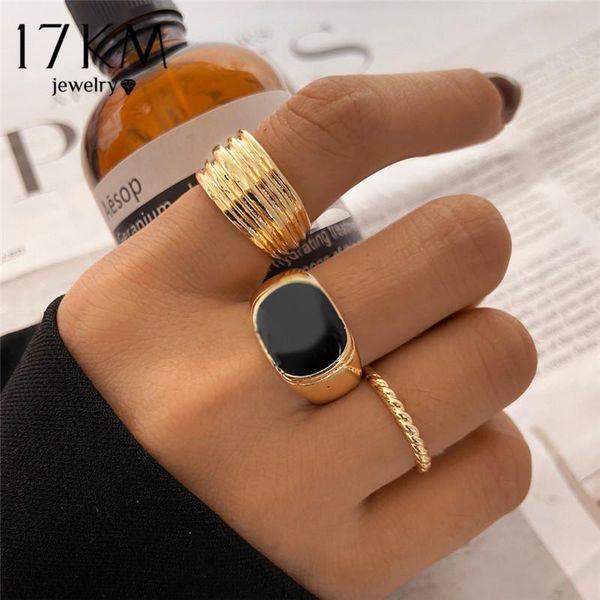 cluster rings 17km fashion black drop glaze oval shaped set for women men trendy gold color wide ring 2021 jewelry gifts, Golden;silver
cluster rings 17km fashion black drop glaze oval shaped set for women men trendy gold color wide ring 2021 jewelry gifts, Golden;silver