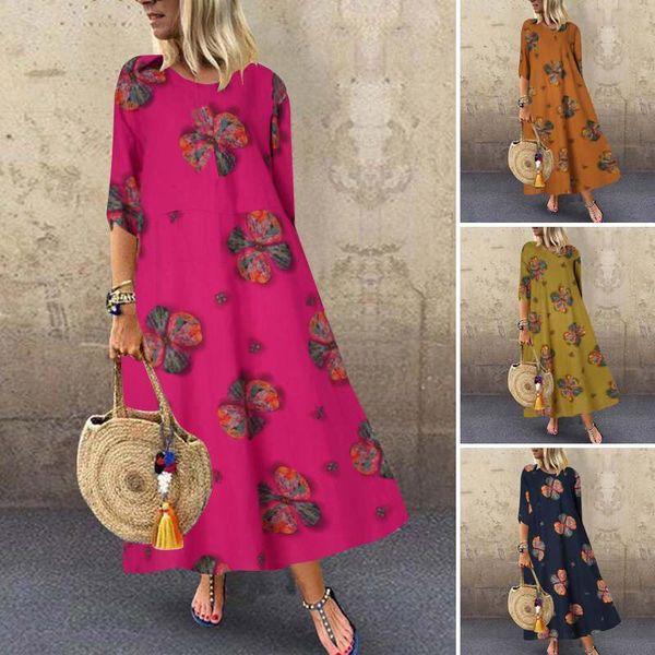 dresses maxi women's summer sundress 2021 vintage floral dress half sleeve vestidos female printed robe plus size, Black;gray
dresses maxi women's summer sundress 2021 vintage floral dress half sleeve vestidos female printed robe plus size, Black;gray