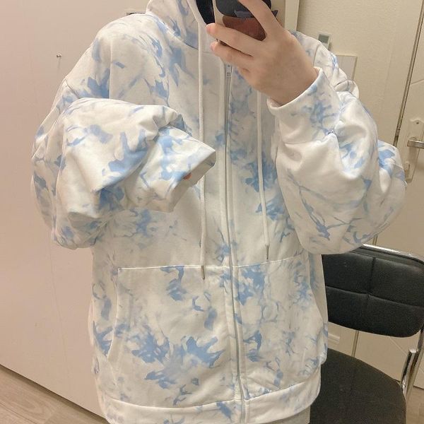 women's hoodies & sweatshirts lychee girls vintage tie dye print female sweatshirt zipper cardigan long sleeve loose fashion autumn, Black
women's hoodies & sweatshirts lychee girls vintage tie dye print female sweatshirt zipper cardigan long sleeve loose fashion autumn, Black