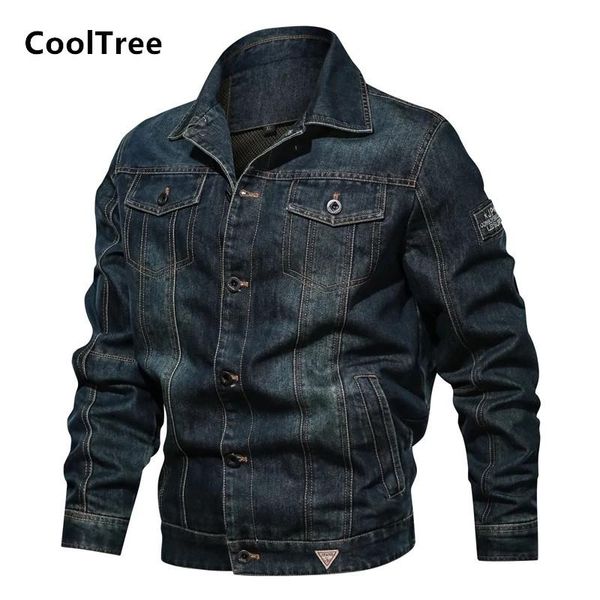 men's jackets cooltree men denim jacket spring autumn solid color single-breasted jeans coats male slim fit multi-pocket outerwear, Black;brown
men's jackets cooltree men denim jacket spring autumn solid color single-breasted jeans coats male slim fit multi-pocket outerwear, Black;brown