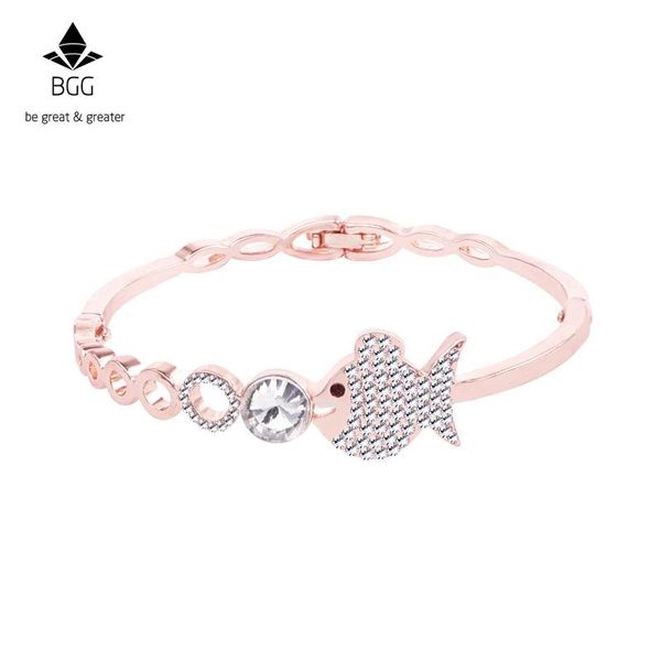 charm bracelets bgg pulseira mujer moda clear crystal gold bangles for women adjustable fish pendant bracelet jewelry gift, Golden;silver
charm bracelets bgg pulseira mujer moda clear crystal gold bangles for women adjustable fish pendant bracelet jewelry gift, Golden;silver