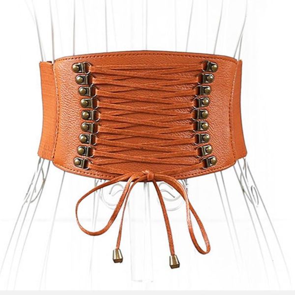 ladies super wide belt elastic fashion waist clothing accesoories female decorations belts, Black;brown
ladies super wide belt elastic fashion waist clothing accesoories female decorations belts, Black;brown