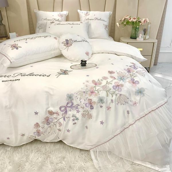 bedding sets luxury white flowers embroidery egyptian cotton princess set lace double duvet cover bed fitted sheet pillowcases
bedding sets luxury white flowers embroidery egyptian cotton princess set lace double duvet cover bed fitted sheet pillowcases